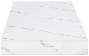 vidaXL Falpolc tárolóval 4 pcs Fehér márvány 90 x 23,5 x 4 cm Faanyag