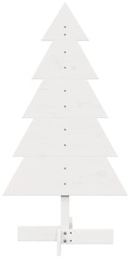 fehér tömör fenyőfa karácsonyfa-dekoráció 100 cm
