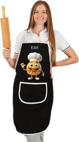 EMI Burger konyhai kötény, Fekete