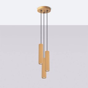 Aranyszínű függőlámpa ø 19,5 cm Gleam – Sollux