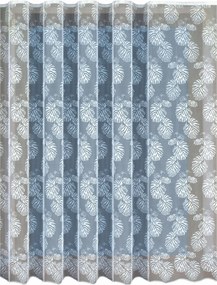 Elegáns Jacquard Függöny Levél Szalaggal 200x160