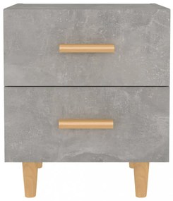 2 db betonszürke éjjeliszekrény 40 x 35 x 47,5 cm