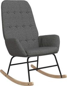 vidaXL világosszürke szövet hintaszék