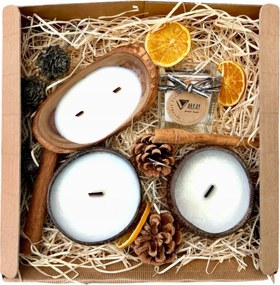 Ajándék Kosár Készlet Illatgyertyák Kézzel készített Ajándék Kosarak