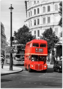 Poszterek A4 Pion Piros busz