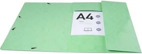 Gumis, mappa, karton, A4, EXACOMPTA Iderama, világos zöld (EX55823E)