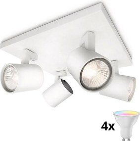 Philips - LED RGBW dimmelhető spotlámpa RUNNER 4xGU10/6,5W/230V fehér