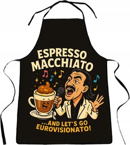 Konyhai kötény vicces kávé eszpresszó macchiato ajándék
