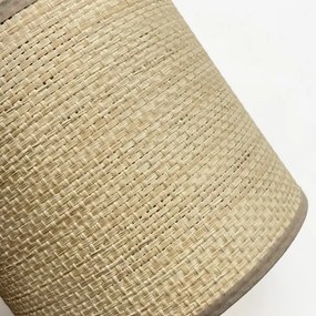 Fali lámpa AIDA 1xE27/15W/230V tölgy/raffia