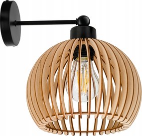 Fali lámpa fix egyenes Loft lámpabúra gömb 36 Fa 1x e27