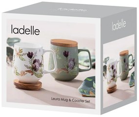 Zöld porcelán bögre 430 ml Leura – Ladelle