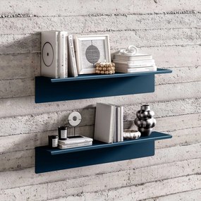 Fali polc JOANNE 700 mm, Modern: sötétkék