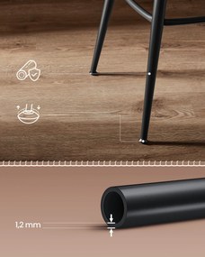 EKHO kollekció - Bárszékek 2 db forgó bárszék háttámlával műbőr varrással, karamellbarna