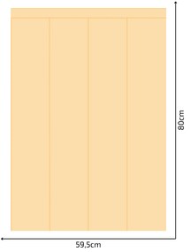 PIPPER. Textil öntapadó tapéta - Egy téglalap - Sárga szín Méret: 100cm, Szín: Sötét