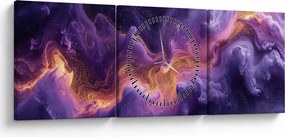 Kép - Bíbor köd (órával) (90x30 cm)
