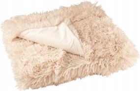 Takaró 130x180 bézs kétoldalas Ágytakaró, szőrmés