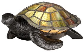 Elstead QZ-SAWBACK-TL - TIFFANY stílusú LED díszlámpa 1xG9/3W/12/230V, teknős motívummal