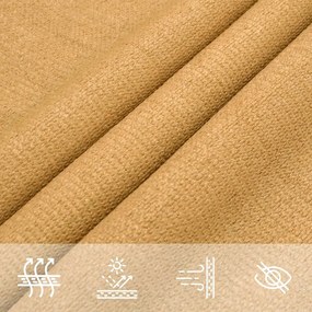 világosszürke trapéz alakú HDPE napvitorla 160 g/m² 4/5x4 m