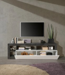 Hamburg TV állvány fehér, oxidált 184 cm