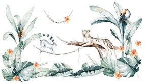 Tropical dekorációs falmatrica - Ambiance