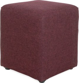 Cube puff - S78 szövet - bordó R