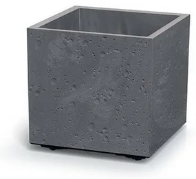SIERRA SQUARE BETON EFFECT virágtartó 38,5 cm, szürke, M