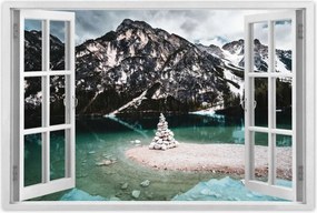 Poszterek 120x80 Hegyi tájkép tóval