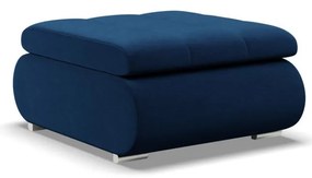 Tokio puff, bársony, kék