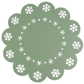 Altom tányéralátét hópehely zöld, átmérő 38 cm , 4db-os készlet