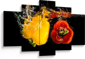 Kép - paprika a vízben (150x105 cm)