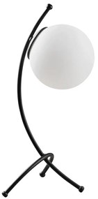 Fekete-fehér asztali lámpa üveg búrával (magasság 43 cm) Yay – Opviq lights
