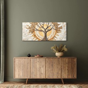 Kép – Arany életfa mozaikban (120x50 cm)