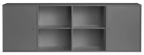 Antracitszürke alacsony függő komód 176x61 cm Mistral – Hammel Furniture
