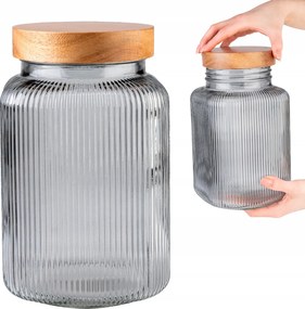 Cukortartó Liszt Dió Kávé 3 L Légmentesen Záródó Tégely Csavaros Kupakkal