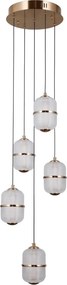Italux modern függeszték alani átlátszó arany itxpnd-34375-5-hbr