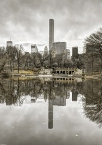Poszter 29,7x42cm Alsó-Manhattan panoráma a Central Park 2-ből, Assaf Frank
