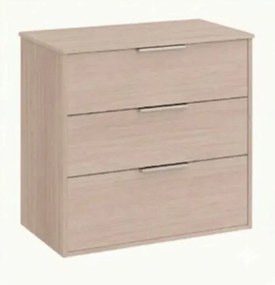 Roca Optica fürdőszobaszekrény mosdó nélkül 78,5x75,7x45,5 cm világos tölgy OPTDESK803ZJ