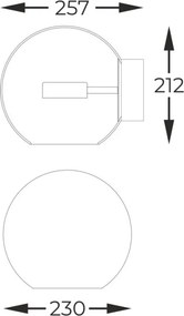 Zuma Line ENCELADUS W0428-01D-F4AC Függőlámpa 1x5W/LED 3000K 500lm IP20