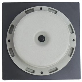 6 darabos fekete négyzet alakú földbe süllyeszthető spotlámpa szett LED-del IP65 Solar - Terry