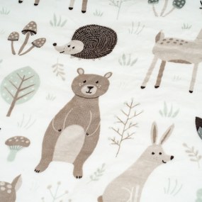 4Home Nordic friends gyerek mikroflanel ágyneműhuzat 140 x 200 cm, 70 x 90 cm