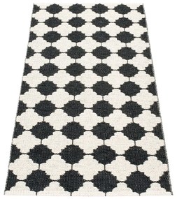 Fekete-fehér kültéri-beltéri futószőnyeg 70x150 cm Marre Black Coral – Pappelina