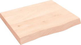 vidaXL kezeletlen tömör tölgyfa fali polc 60x50x(2-6) cm
