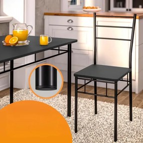 Casaria® Leo étkezőgarnitúra - antracit