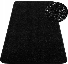 Divatos Szőnyeg Gloss 250x350 Fekete+ezüst Szál