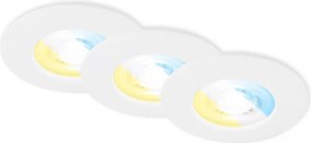 Briloner 7605036-SZETT 3xLED fürdőszobai süllyesztett mennyezeti lámpa 3xLED/4,9W/230V IP44 fehér