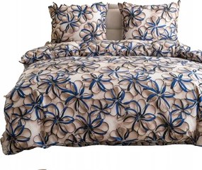 Ágynemű garnitúra 140x200 Pamut szatén 70x80 párnahuzat Puha Mintás