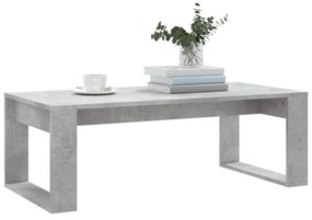 betonszürke szerelt fa dohányzóasztal 102x50x35 cm