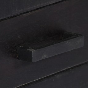 vidaXL fekete tömör mangófa TV-szekrény 118 x 30 x 40 cm