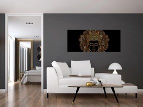 Arany Buddha képe (120x50 cm)