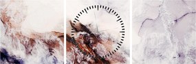 Kép - Lila márvány N⁰1 (órával) (90x30 cm)